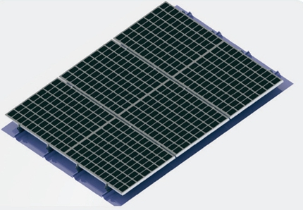 Color steel tile roof bracket (integral fixture point installation type)